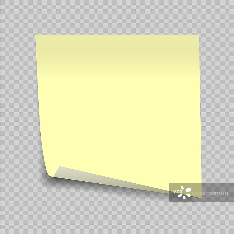 透明背景上的便签图片素材
