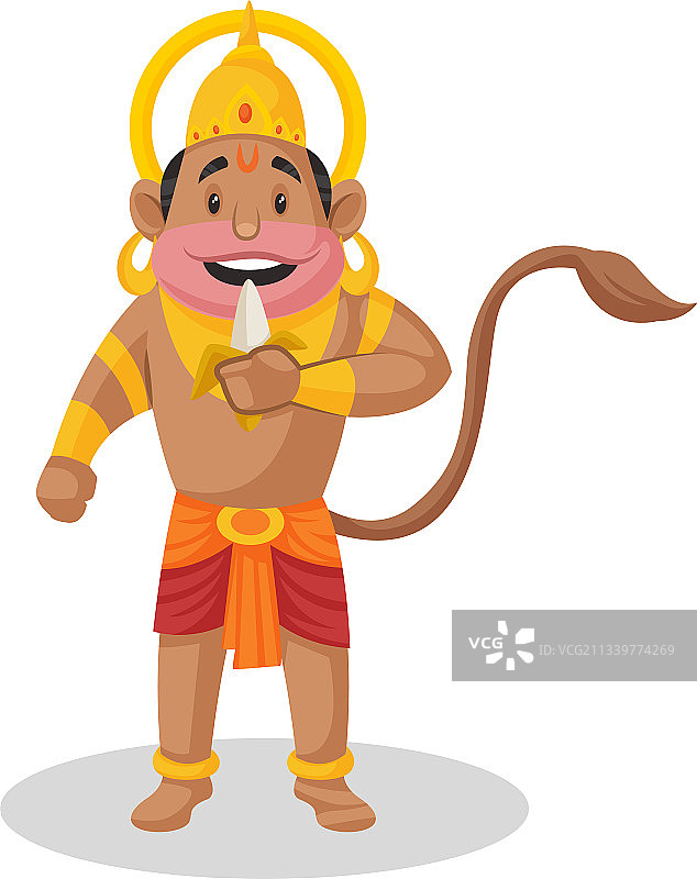 哈努曼勋爵卡通形象图片素材