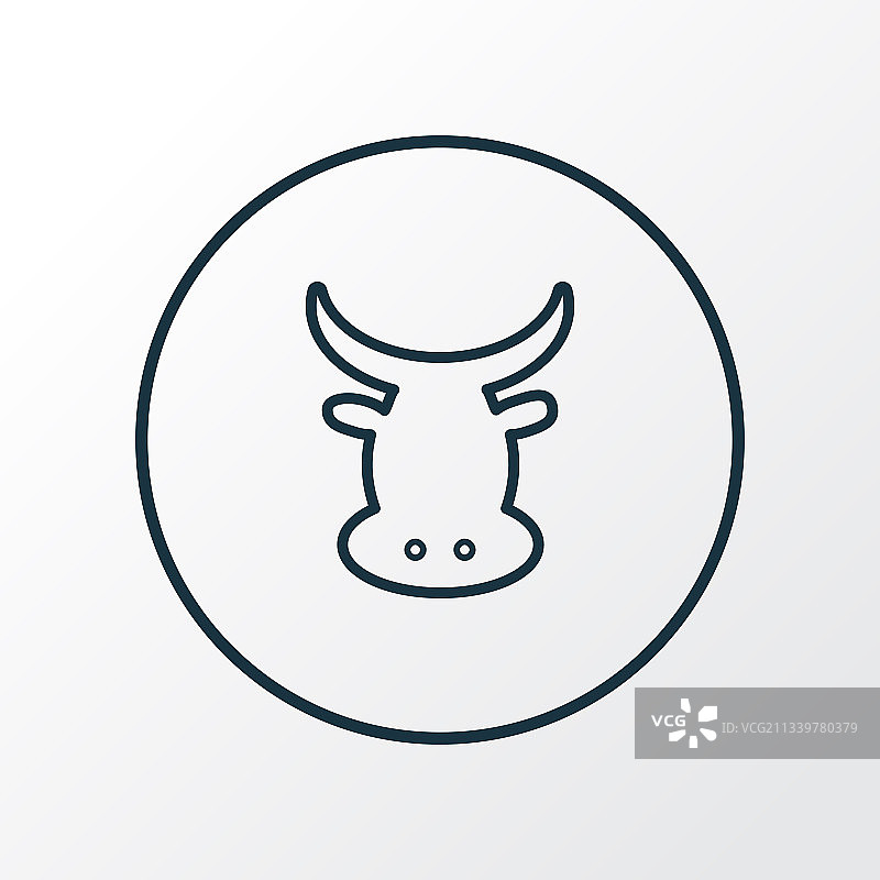 牛肉图标线条符号图片素材