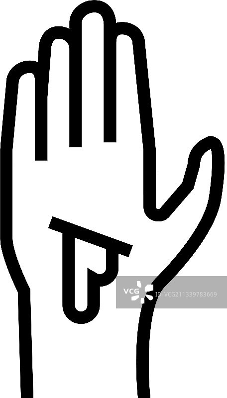 动脉出血疾病线性图标图片素材