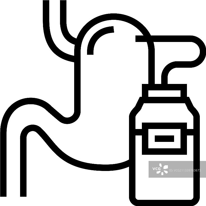 肾造口术疾病食道引入袋中图片素材