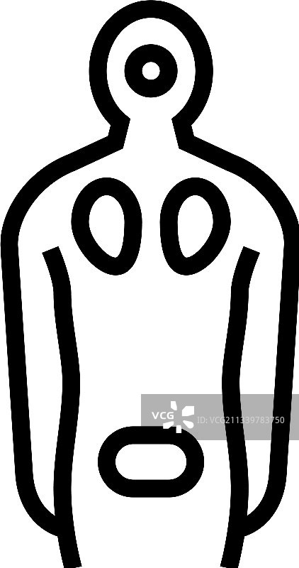 褥疮疾病线性图标图片素材