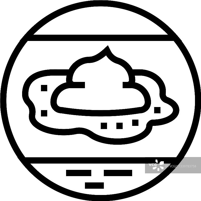 治疗湿疹的药膏线性图标图片素材