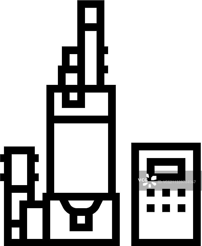 半导体制造线稿图片素材