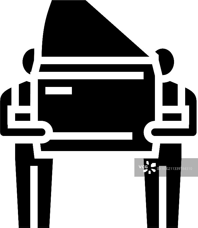 工人在汽车工厂的标志图片素材