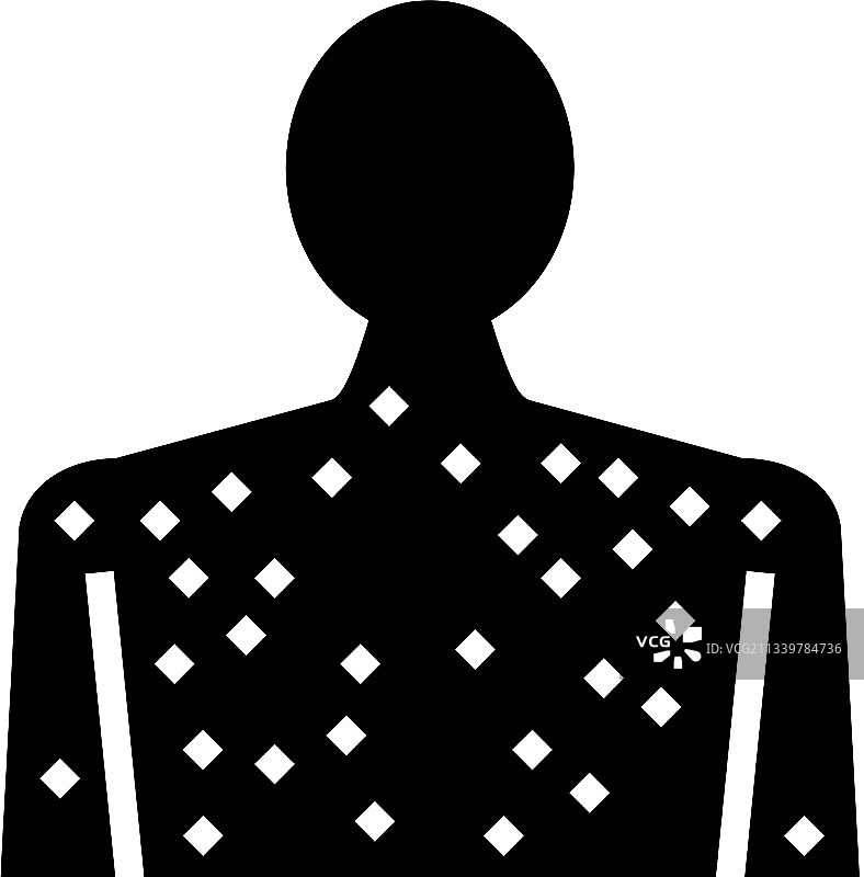 皮疹疾病字形图标图片素材