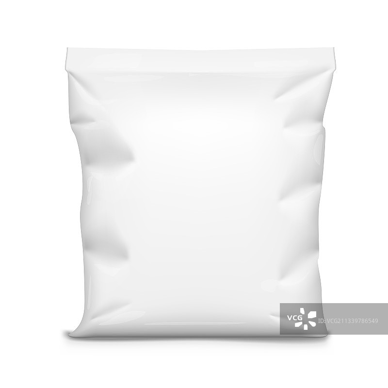白色铝箔食品袋零食包装设计图片素材