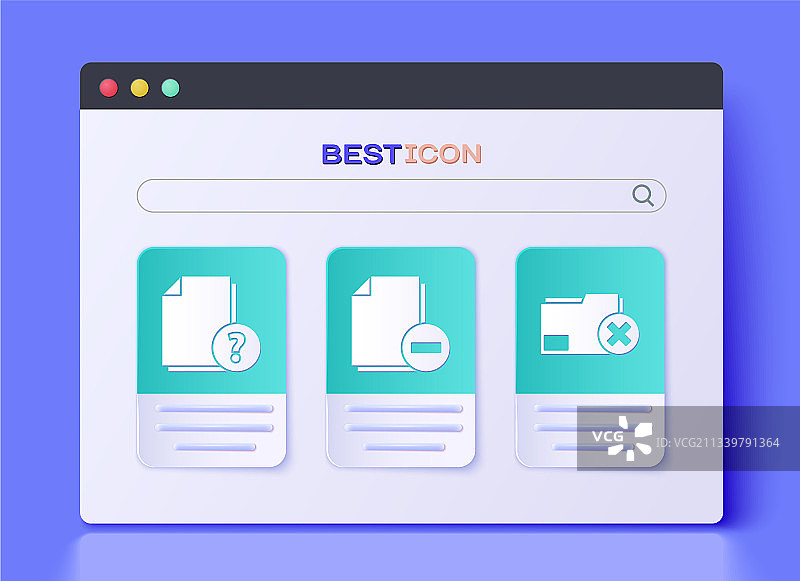 带有未知文档和减号的文档图片素材