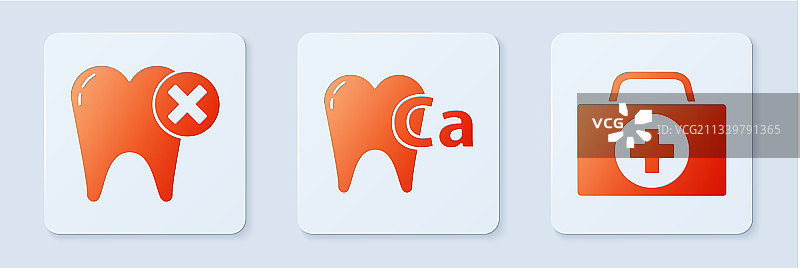 补钙呵护牙齿套装图片素材