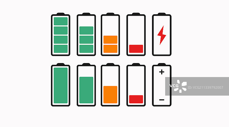 电池图标合集图片素材