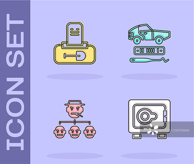 安全坟墓与墓碑黑手党和汽车套装图片素材