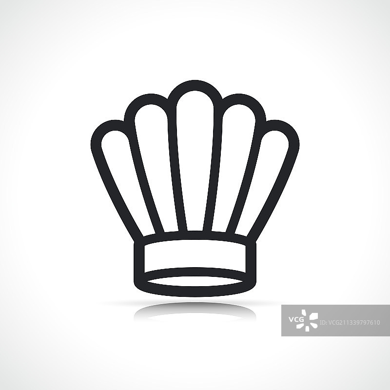 孤立厨师帽图标图片素材