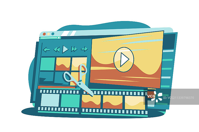 视频合成界面程序图片素材