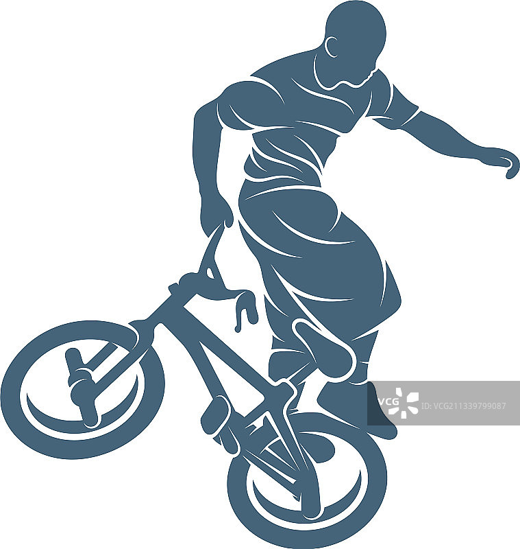 BMX创意标志设计概念图片素材