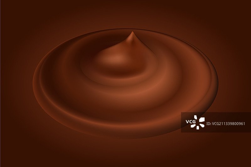 巧克力漩涡奶油牛奶图片素材