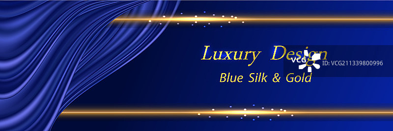 深蓝色丝绸奢华背景图片素材