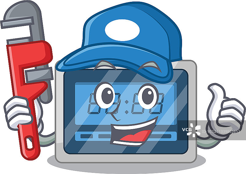 卡通人物设计数字定时器图片素材