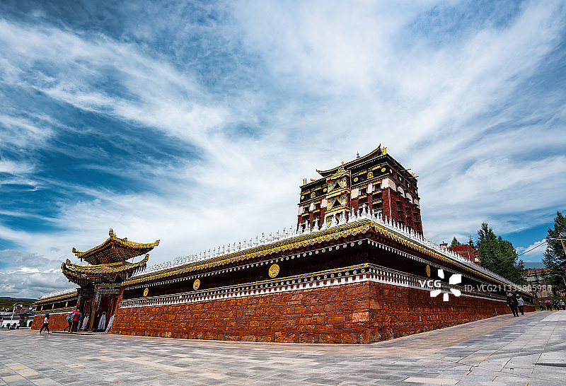 安多合作米拉日巴佛阁 （1）图片素材