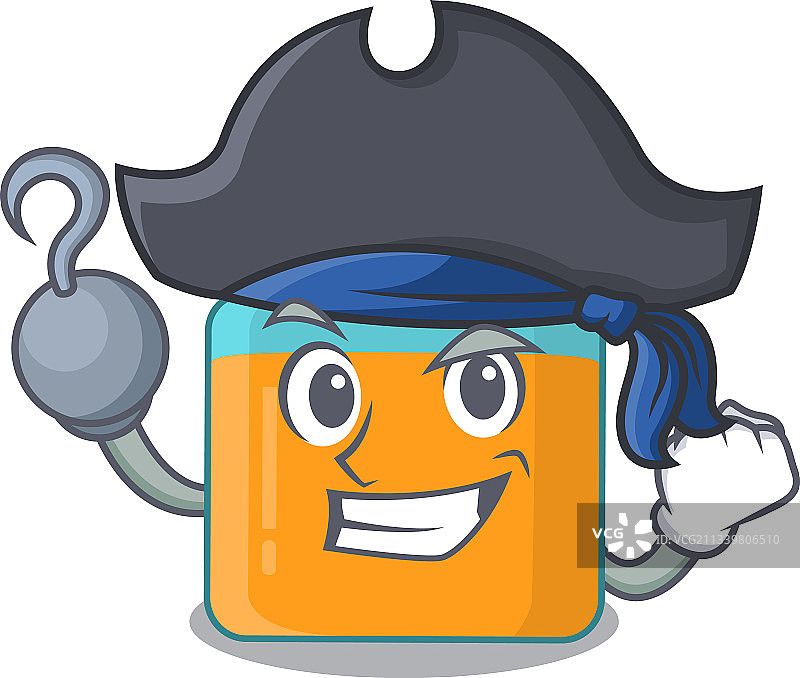 海盗卡通蜂蜜罐设计图片素材