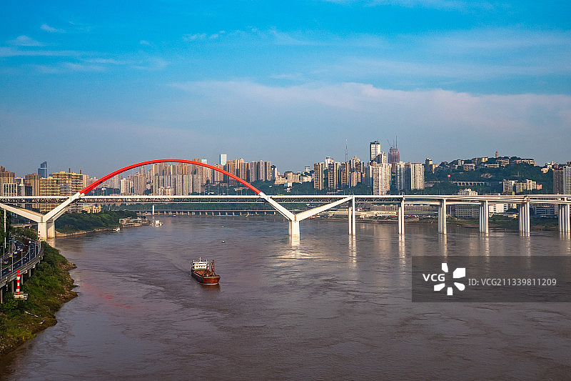 Caiyuanba Bridge in Chongqing图片素材