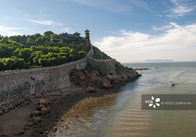 2010-06-25中国，山东省，烟台市，蓬莱阁景区图片素材