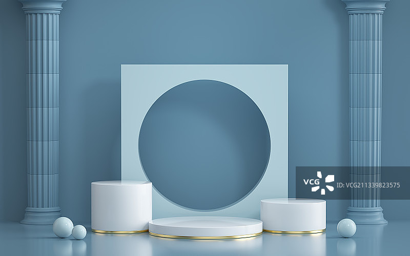 产品展台三维图形背景图片素材