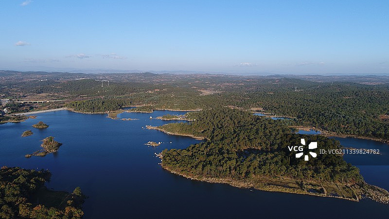 石林长湖图片素材