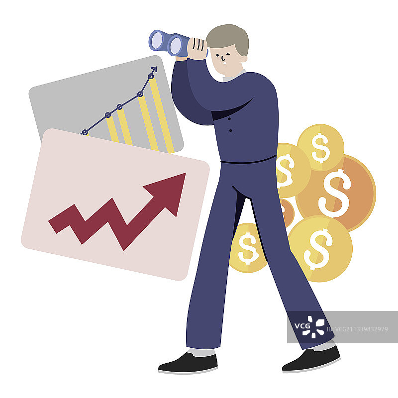 商业投资上涨赚钱图片素材
