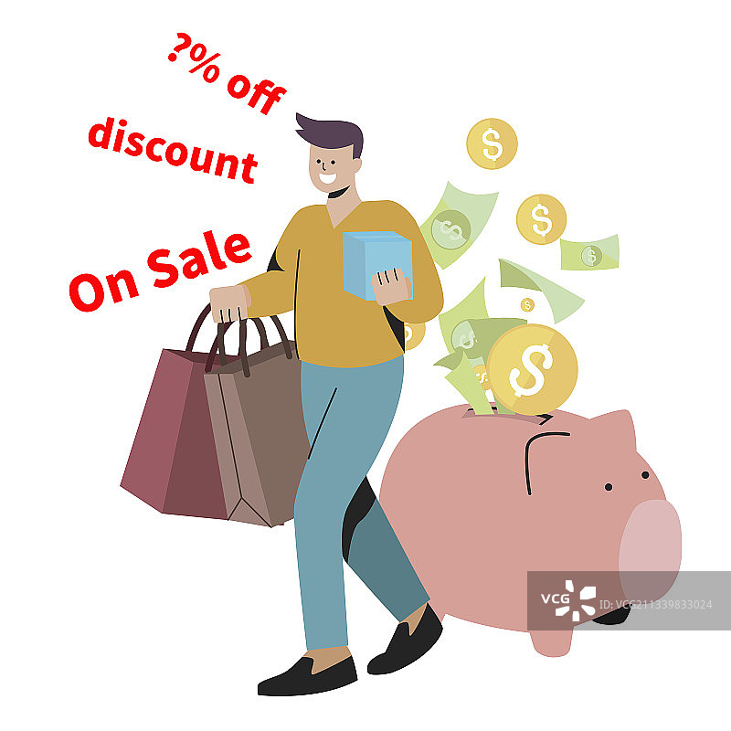 储蓄及购物图片素材