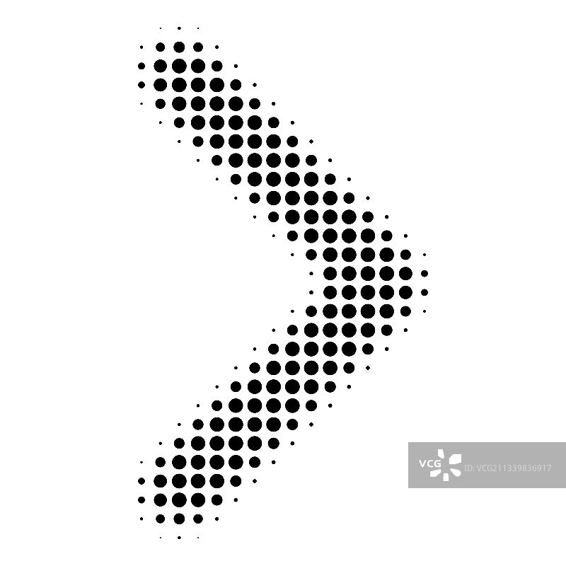 半色调箭头图标和符号图片素材