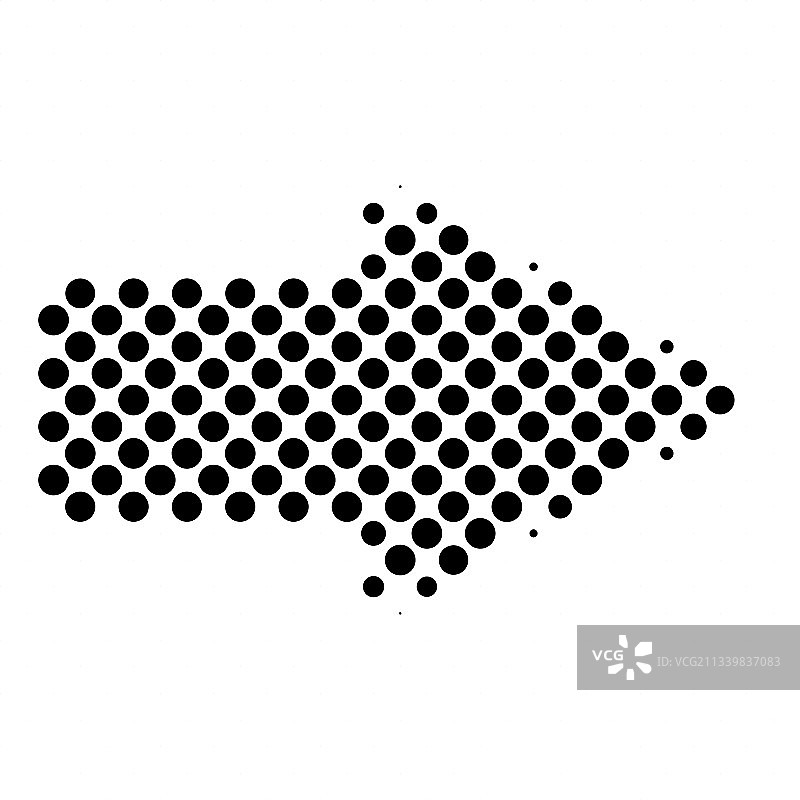 半色调箭头图标和符号图片素材