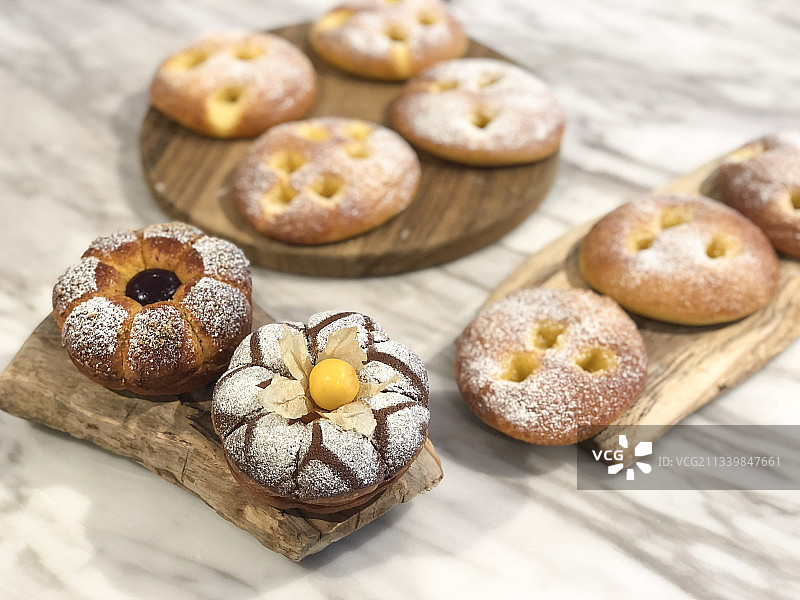 法国 甜品 面包 烹饪 糕点图片素材