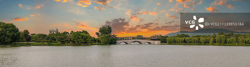 江苏省徐州市，云龙湖-南湖风景区，自然风光图片素材