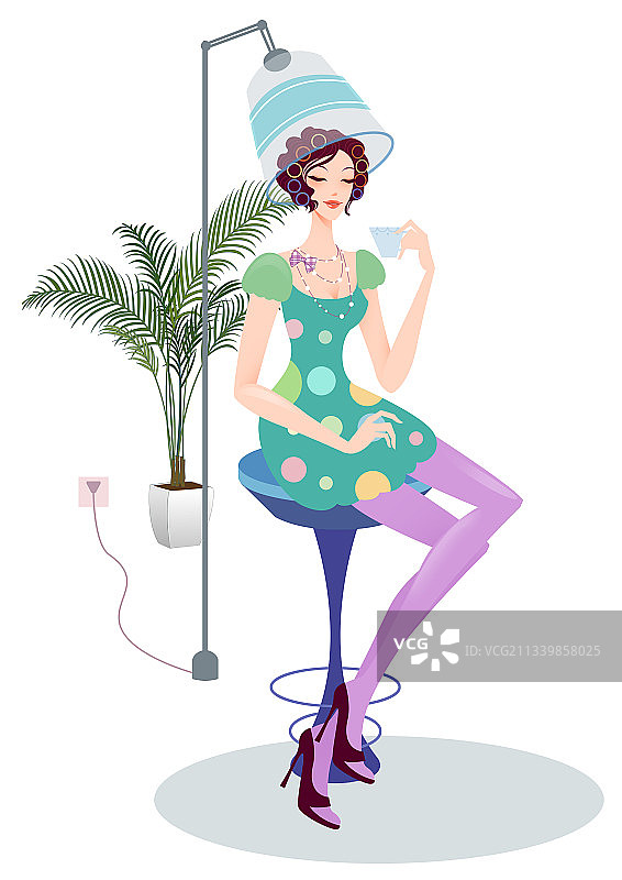 女性插画图片素材