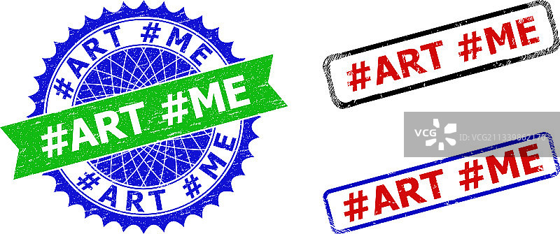 话题标签、玫瑰花结与矩形图案图片素材