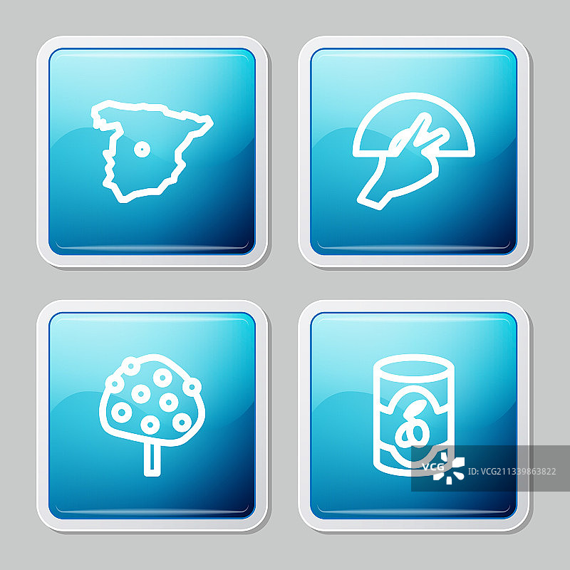 西班牙地图扇子弗拉门戈橙子树图片素材