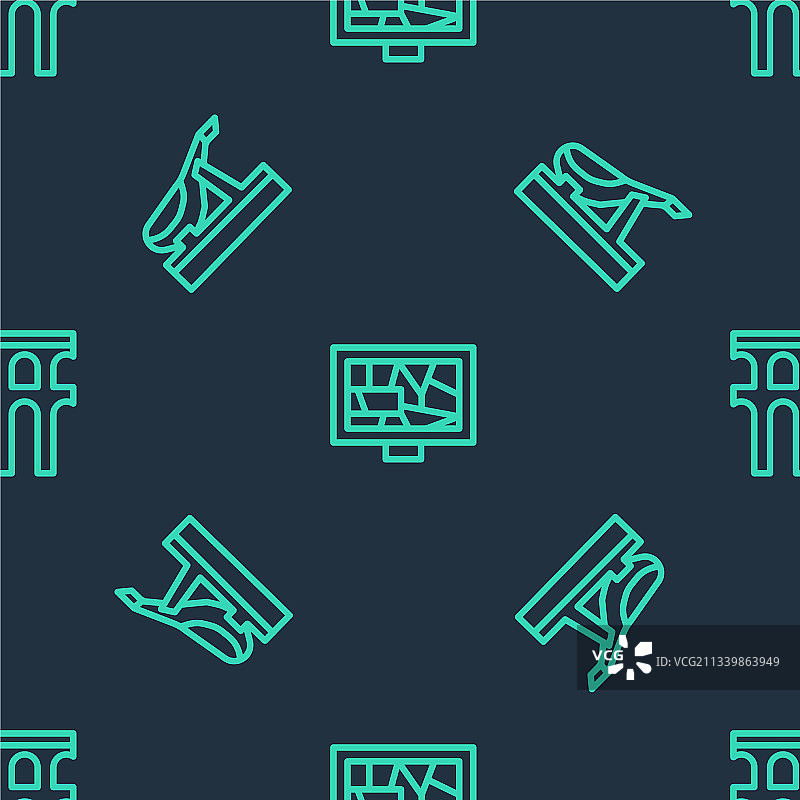 图片艺术西班牙火腿渡槽线性集合图片素材