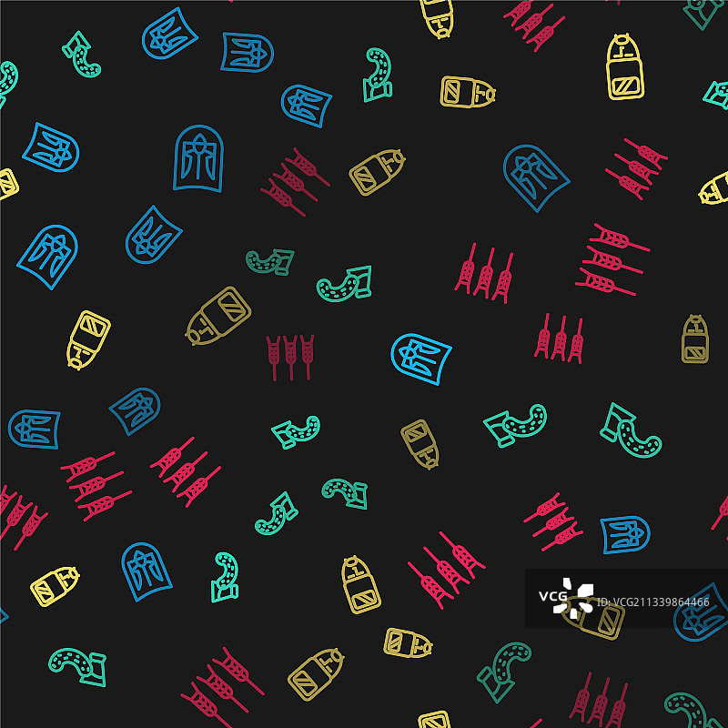 乌克兰三叉戟伏特加酒杯线性图案图片素材