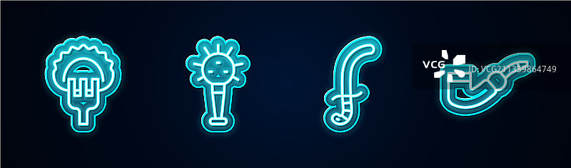 饺子、叉子、中世纪钉头锤剑图片素材