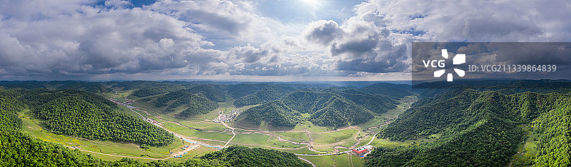陕西关山草原图片素材
