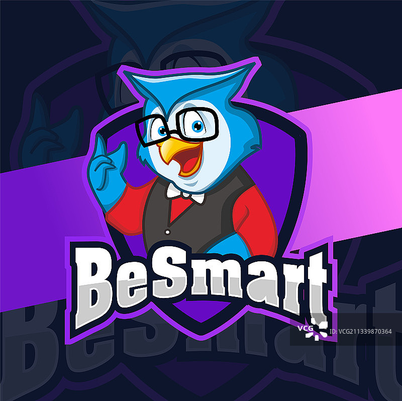 猫头鹰吉祥物电竞角色标志图片素材