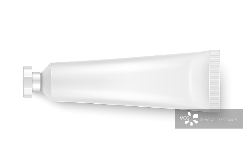 3D真实感塑料金属白色管状图标图片素材