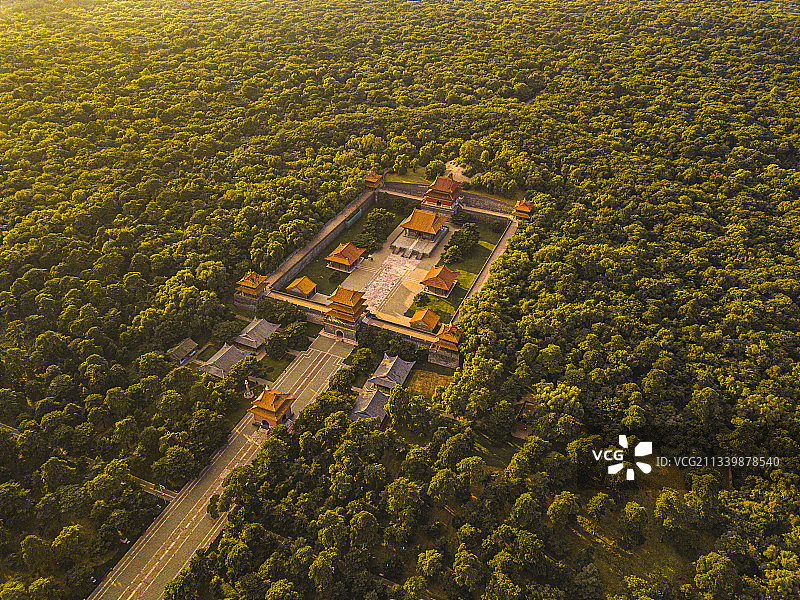 日落清昭陵.图片素材