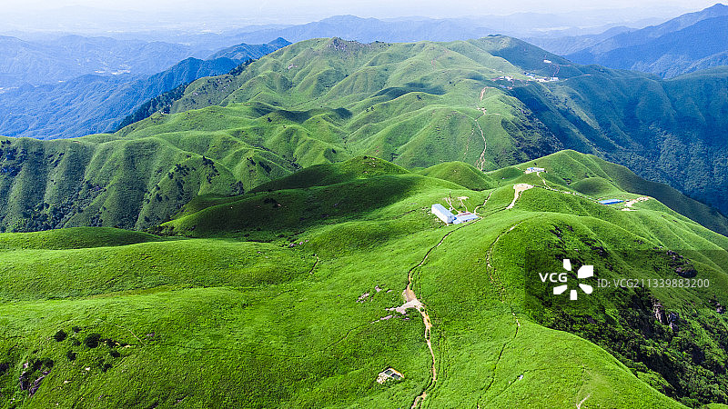 武功山大草原图片素材