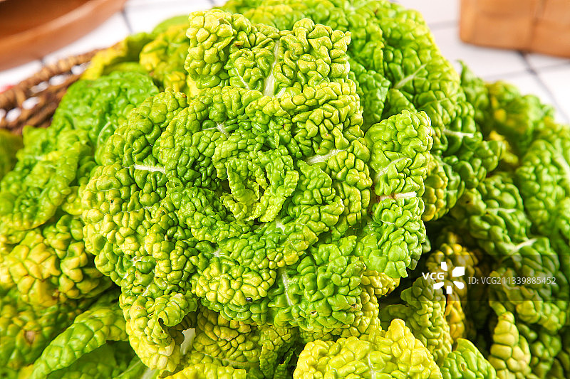 篮子里装着乌塌菜图片素材