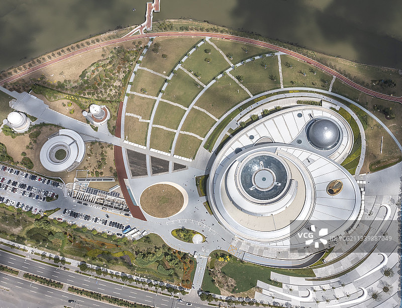 俯拍天文馆图片素材