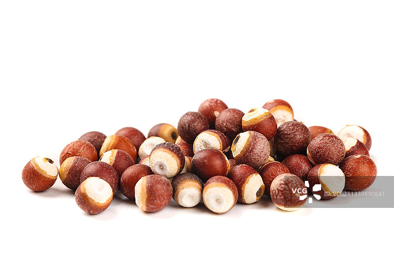 白底上摆放着芡实图片素材