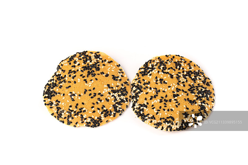 白底上的香酥脆煎饼图片素材