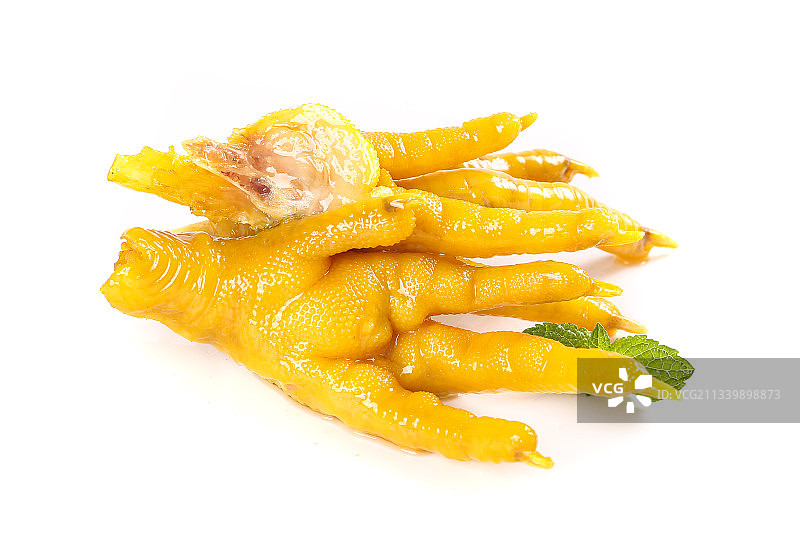 白底上摆放着鸡爪图片素材