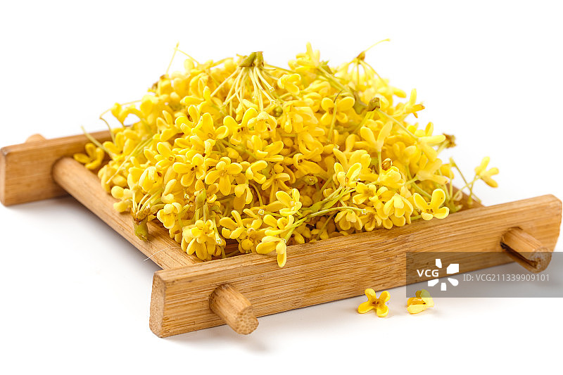 盘里的金桂花图片素材